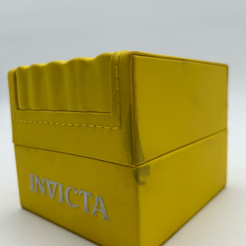 Invicta Authentic Yellow Watch Box Storage Presentation Display - Picture 11 of 11